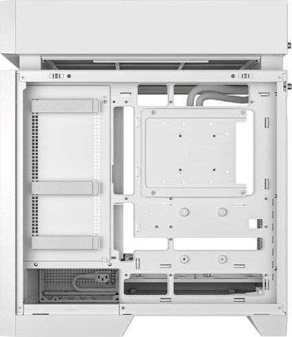 DEEPCOOL Case CL6600 WH, ATX, Průhledná bočnice, vodní chlazení, bílá
