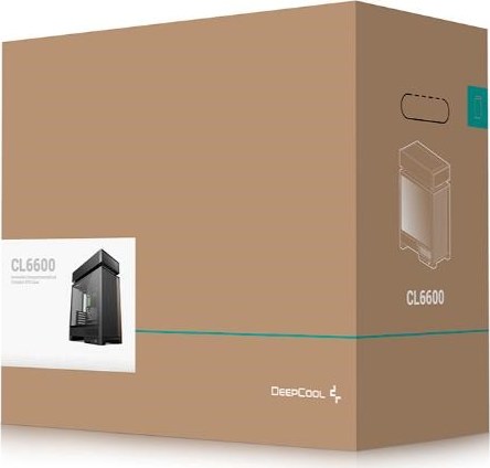 DEEPCOOL Case CL6600, ATX, Průhledná bočnice, vodní chlazení, černá