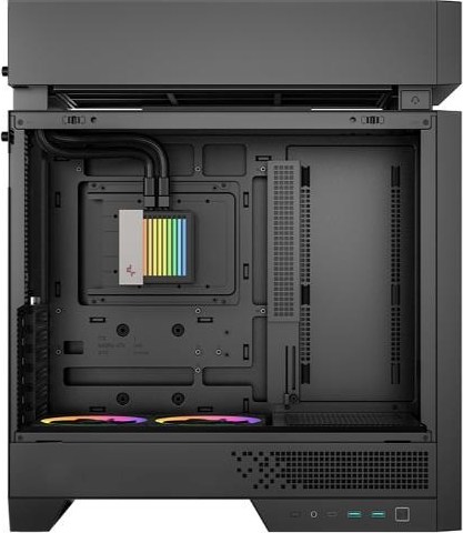DEEPCOOL Case CL6600, ATX, Průhledná bočnice, vodní chlazení, černá