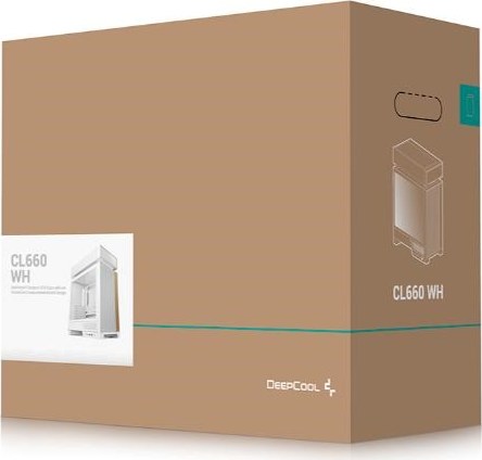 DEEPCOOL Case CL660 WH, ATX, Průhledná bočnice, bílá