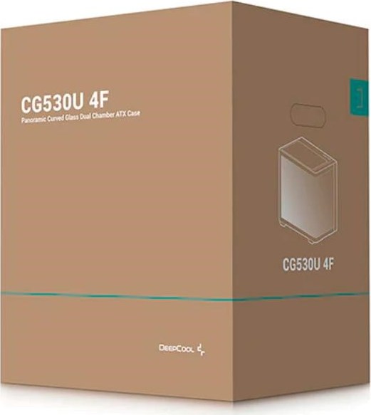 DEEPCOOL Case CG530U 4F, ATX, Průhledná bočnice, 4x120mm ARGB Fan, černá