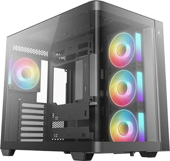 DEEPCOOL Case CG530U 4F, ATX, Průhledná bočnice, 4x120mm ARGB Fan, černá