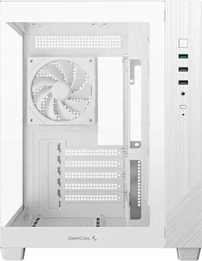 DEEPCOOL Case CG330 3F, mATX, Průhledná bočnice, 3x120mm ARGB Fan, bílá