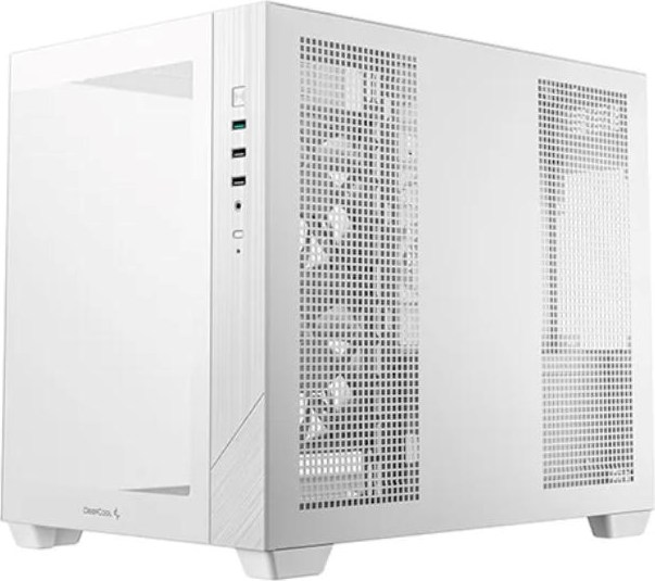 DEEPCOOL Case CG330 3F, mATX, Průhledná bočnice, 3x120mm ARGB Fan, bílá