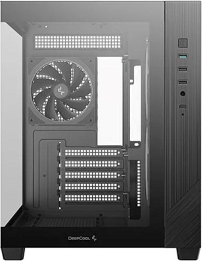 DEEPCOOL Case CG330 3F, mATX, Průhledná bočnice, 3x120mm ARGB Fan, černá