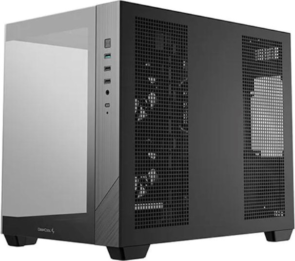 DEEPCOOL Case CG330 3F, mATX, Průhledná bočnice, 3x120mm ARGB Fan, černá