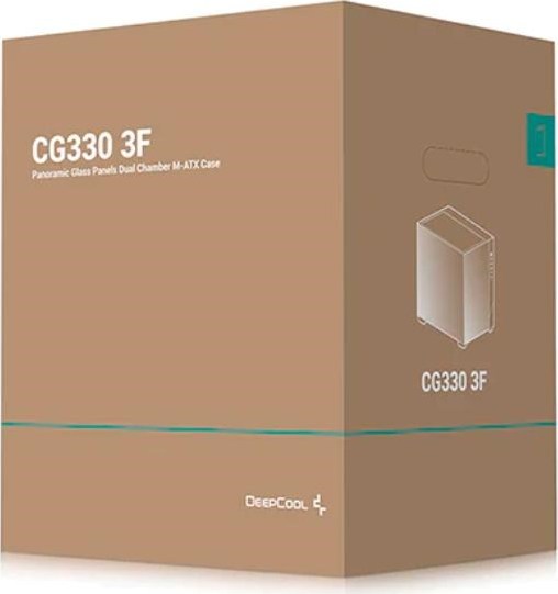 DEEPCOOL Case CG330 3F, mATX, Průhledná bočnice, 3x120mm ARGB Fan, černá