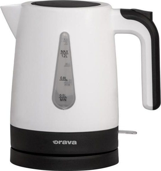 Orava VK-2015 rychlovarná konvice, 1200 W, 1.2 l, automatické vypnutí, bílá / černá