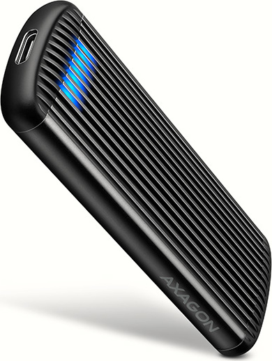 AXAGON EEM2-SC, USB-C 10Gbps externý box pre M.2 NVMe SSD, bezskrutkový, rebrovaný hliník