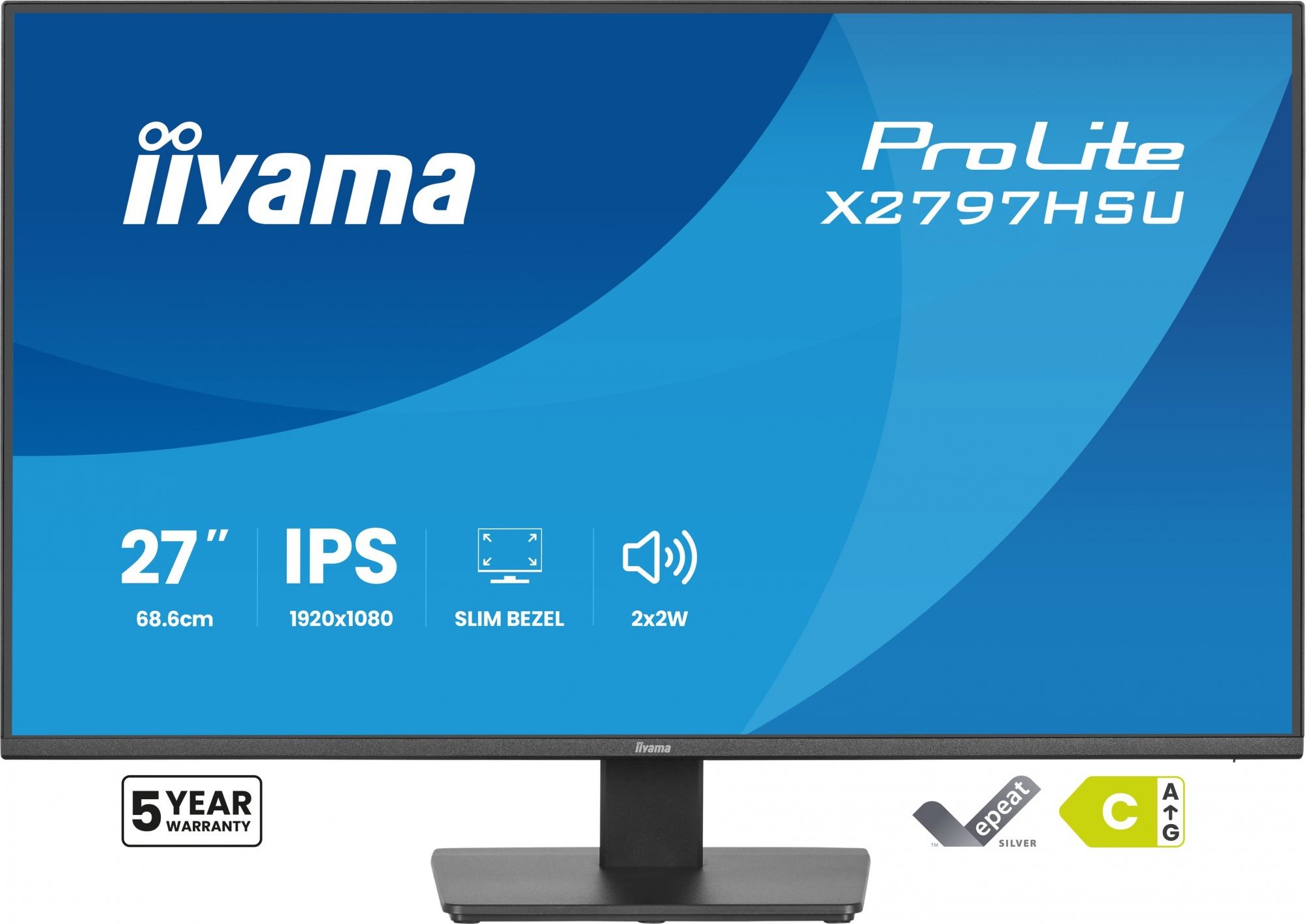 iiyama ProLite/X2797HSU-B1/27"/IPS/FHD/120Hz/4ms/Černá/5R