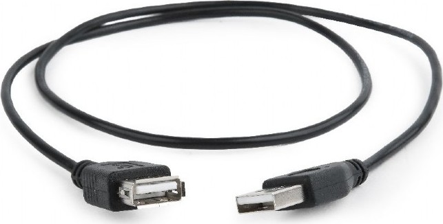 Gembird USB 2.0 extension cable, 0.75 m, black