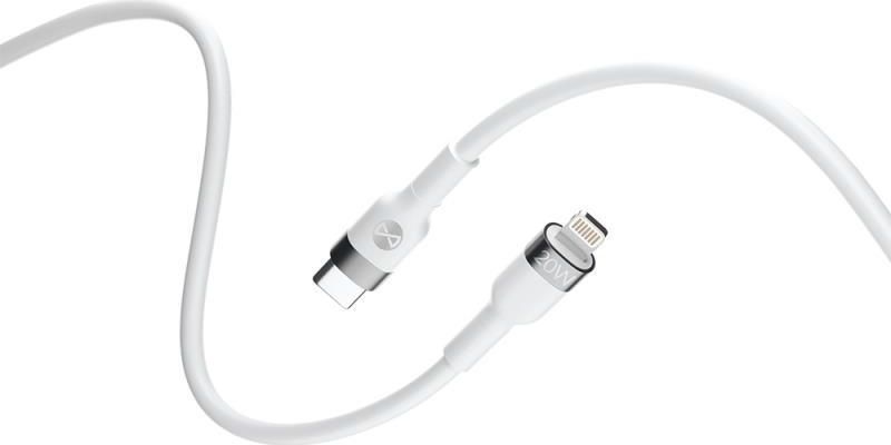 Datový kabel Forever Flexible USB-C/Lightning 1m 20W bílý