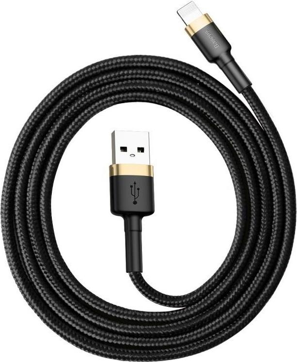 NoName Baseus datový kabel Cafule Lightning 1m 2,4A zlato-černý