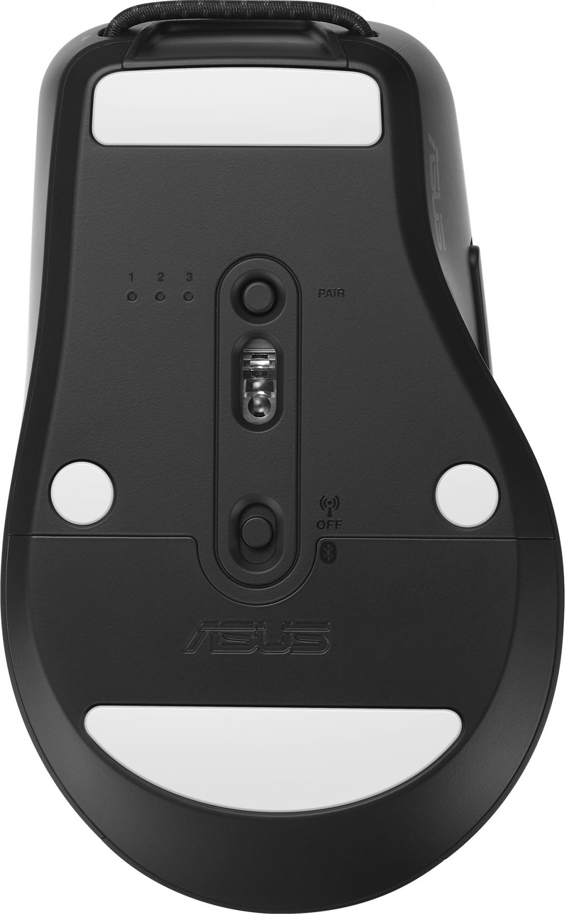 ASUS SmartO MD200 Silent Plus/Cestovní/Optická/Pro praváky/4 200 DPI/USB+BT/Černá