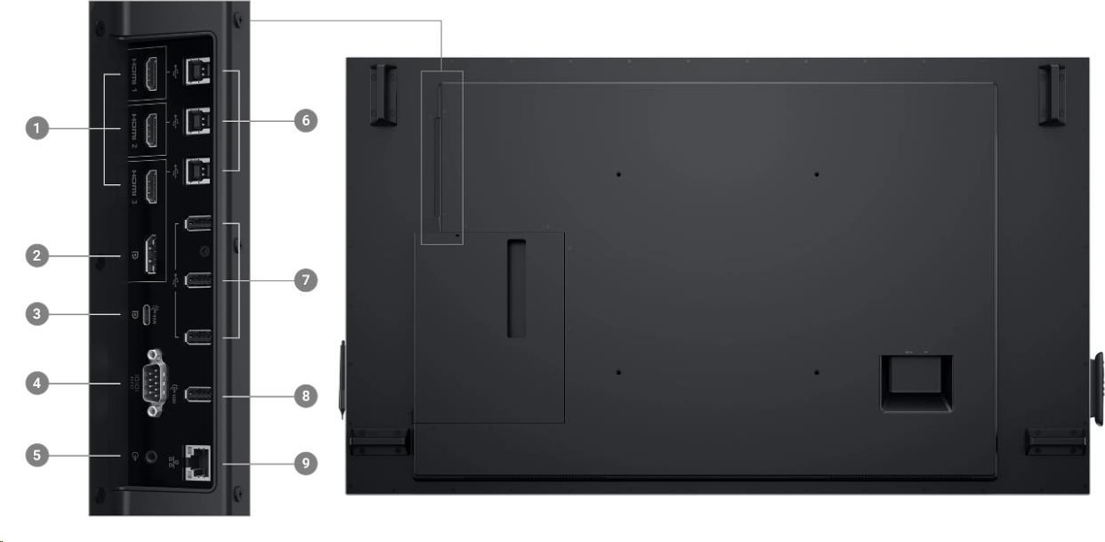 DELL LCD P6524QT - 65"/IPS/LED/4K UHD/3840x2160/16:9/Touch/60Hz/9ms/1300:1/350 cd/m2/HDMI/DP/VESA/3YNBD(210-BJKJ)