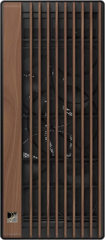 ASUS case PROART PA602 WALNUT WOOD MODERN TG, Mid Tower, průhledná bočnice, černá