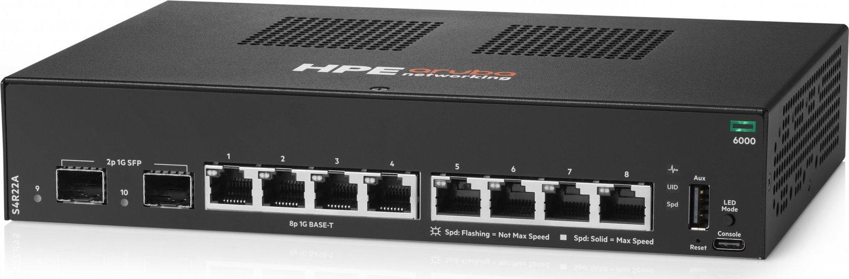 Hewlett Packard Enterprise HPE Aruba Networking CX 6000 8p 10M/100M/1G 2p SFP 1G Switch