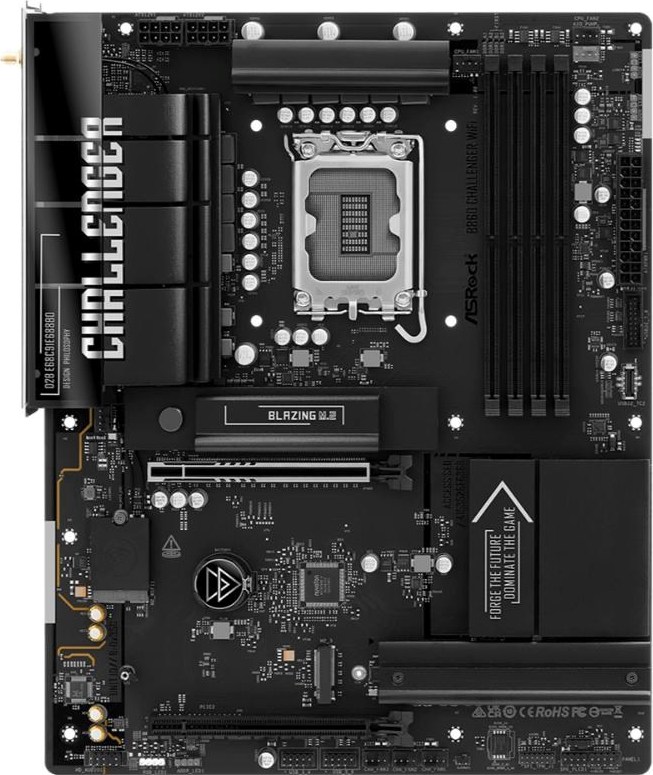 ASRock MB Sc LGA1851 B860 Challenger WiFi, Intel B860, 4xDDR5, 1xHDMI, WiFi, ATX