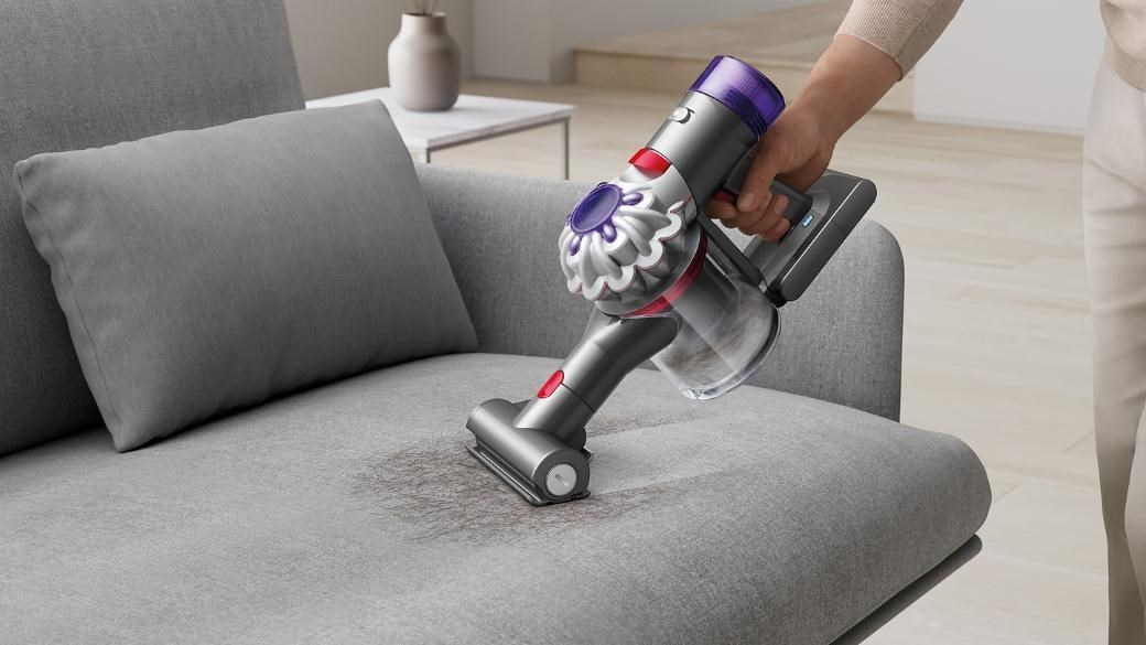 Dyson Car+Boat ruční vysavač, šedá/fialová, výdrž až 50 min, 2 Tier Radial, sací výkon 115 aW, plně utěsněná filtrace