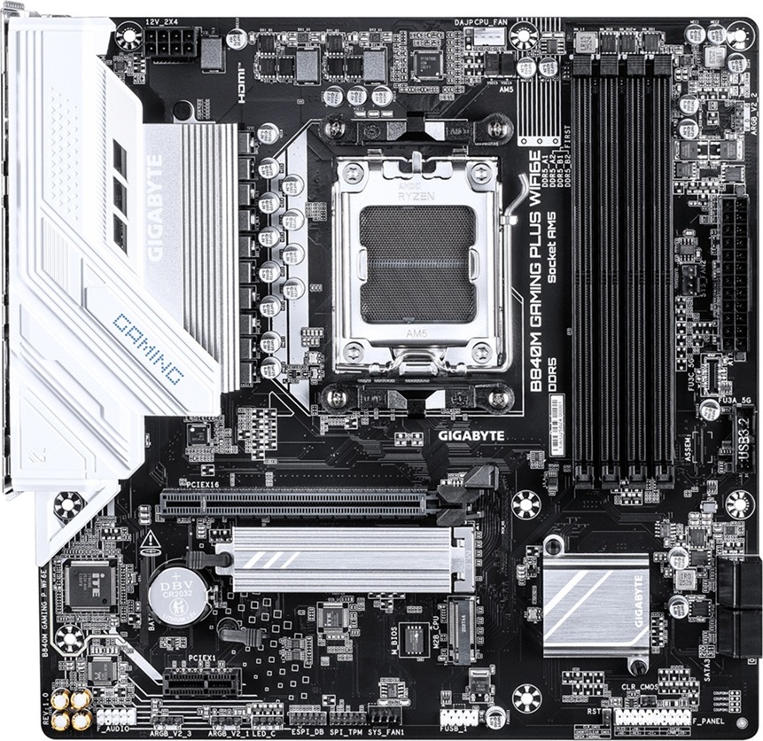 GIGABYTE B840M GAMING PLUS WIFI6E/AM5/mATX