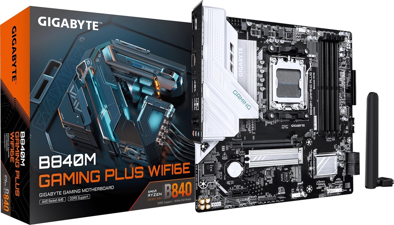 GIGABYTE B840M GAMING PLUS WIFI6E/AM5/mATX