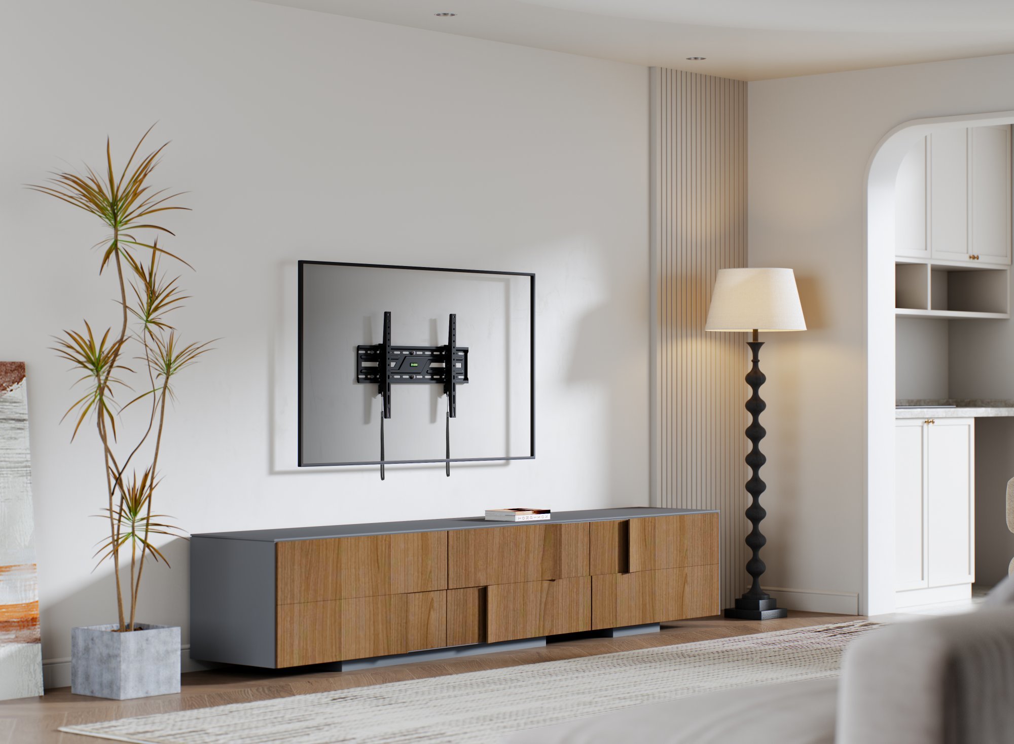 Držák Brateck KL38-46T pro TV 37"-86" 75kg polohovatelný nástěnný