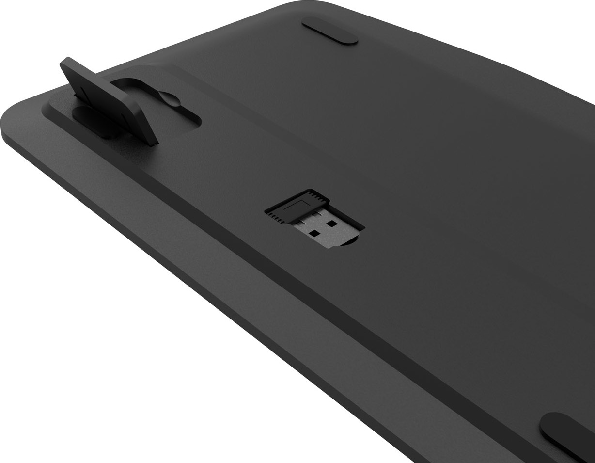 Bezdrátová klávesnice pro Smart TV Natec TURBOT 2/USB+BT/US/Černá