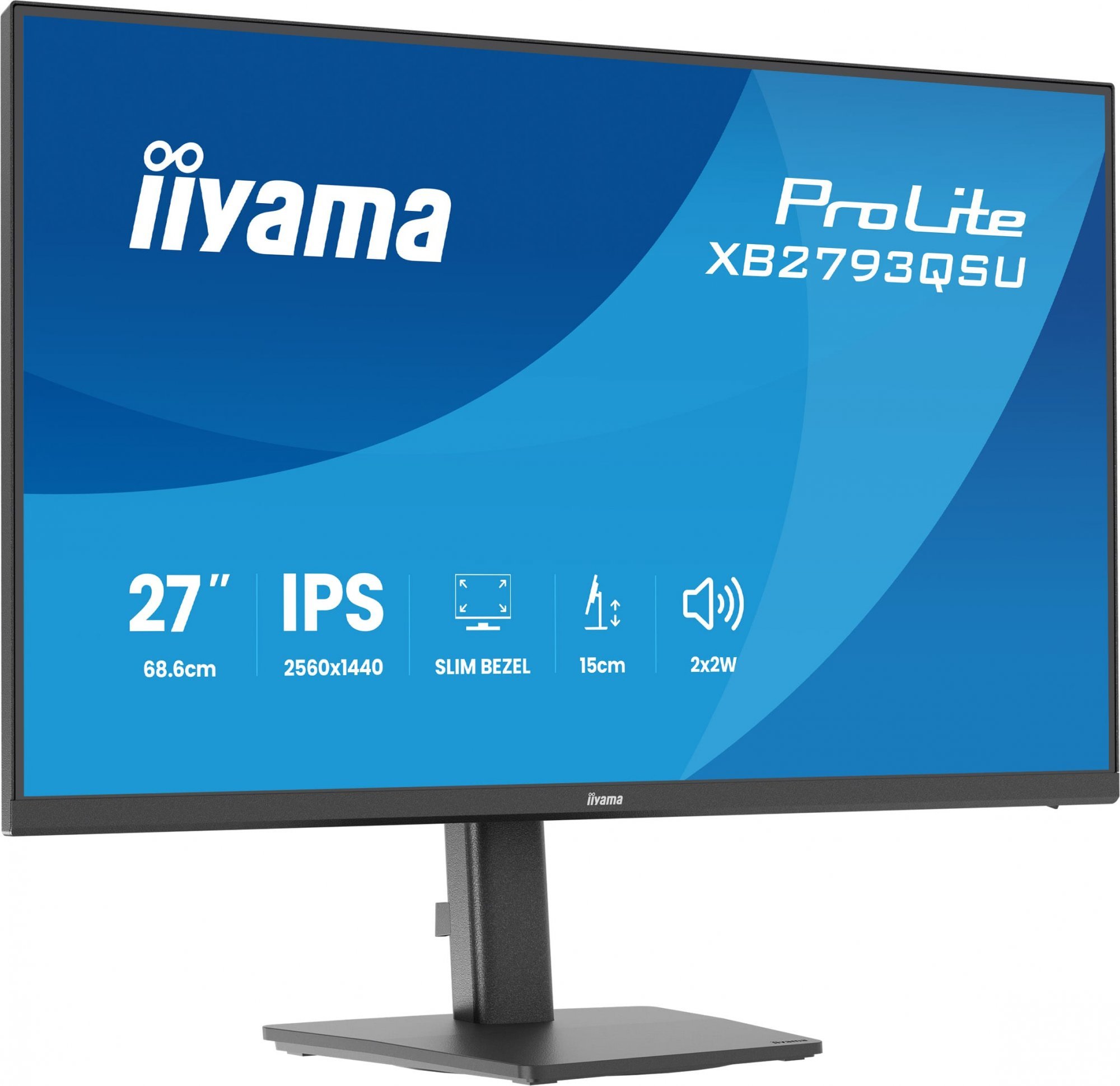 iiyama ProLite/XB2793QSU-B1/27"/IPS/QHD/75Hz/1ms/Černá/3R