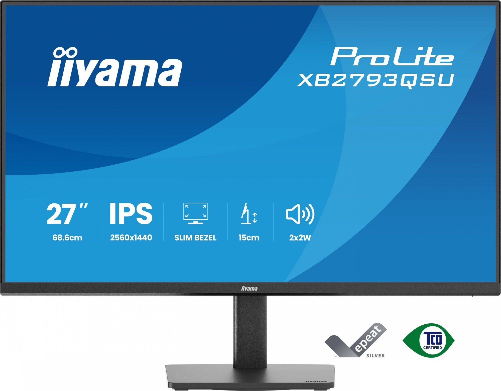 iiyama ProLite/XB2793QSU-B1/27"/IPS/QHD/75Hz/1ms/Černá/3R