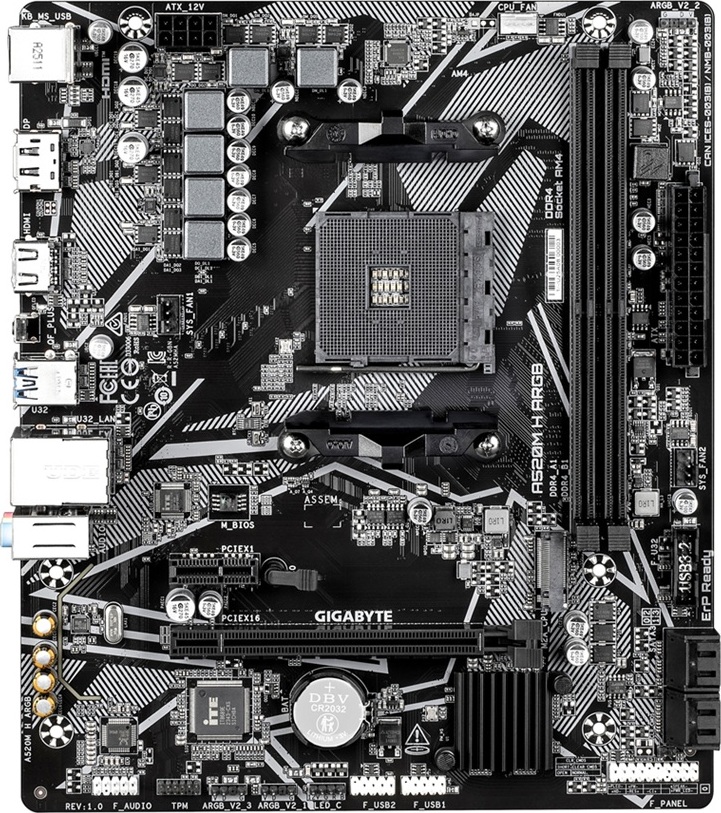 GIGABYTE A520M H ARGB/AM4/mATX