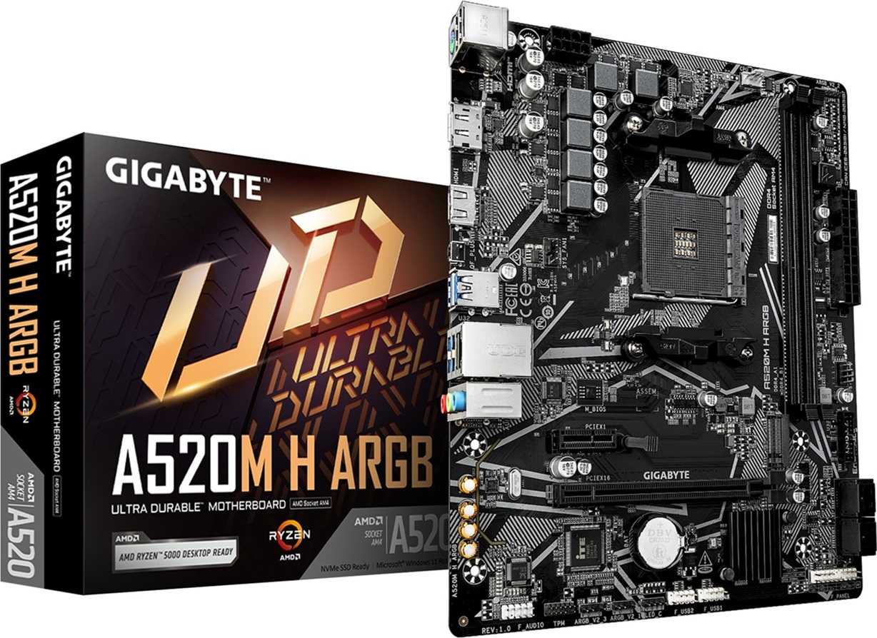 GIGABYTE A520M H ARGB/AM4/mATX