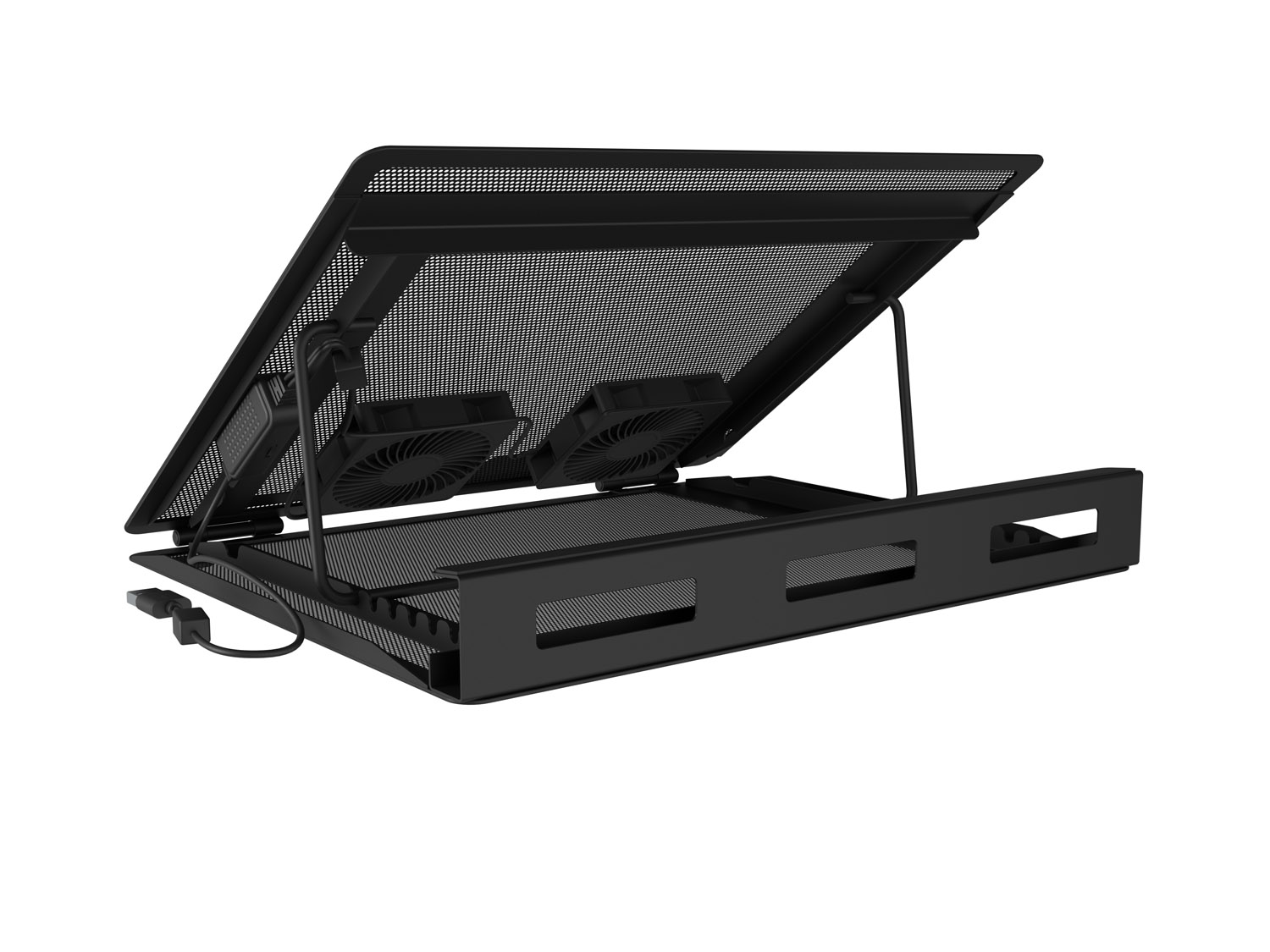 Stojan pod notebook Natec TERN 2 PLUS, 12,1-17,3", 2 ventilátory