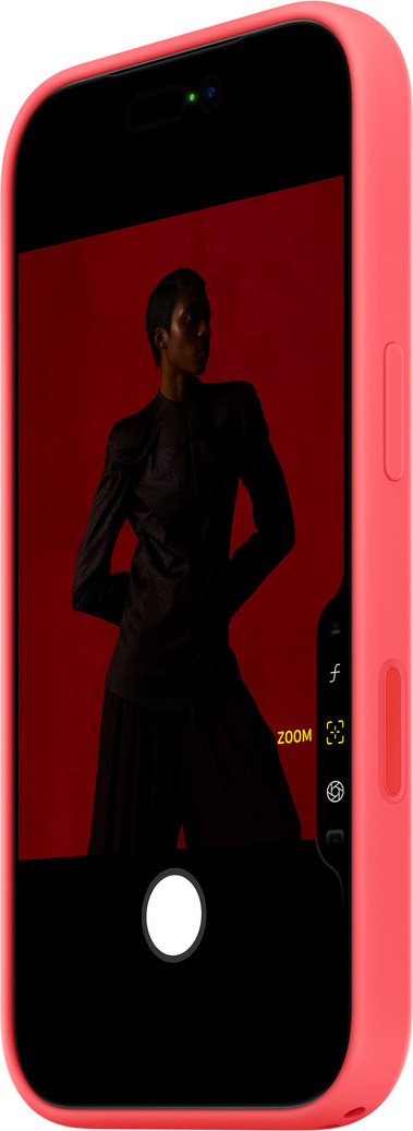 Apple iPhone 17 Pro Silicone Case with MS – Bright Guava