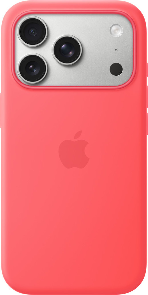 Apple iPhone 17 Pro Silicone Case with MS – Bright Guava