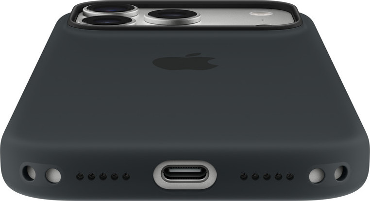 Apple iPhone 17 Pro Silicone Case with MS – Vanilla