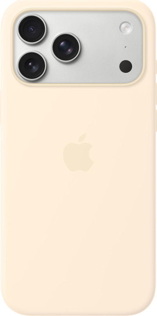 Apple iPhone 17 Pro Max Silicone Case with MS – Vanilla