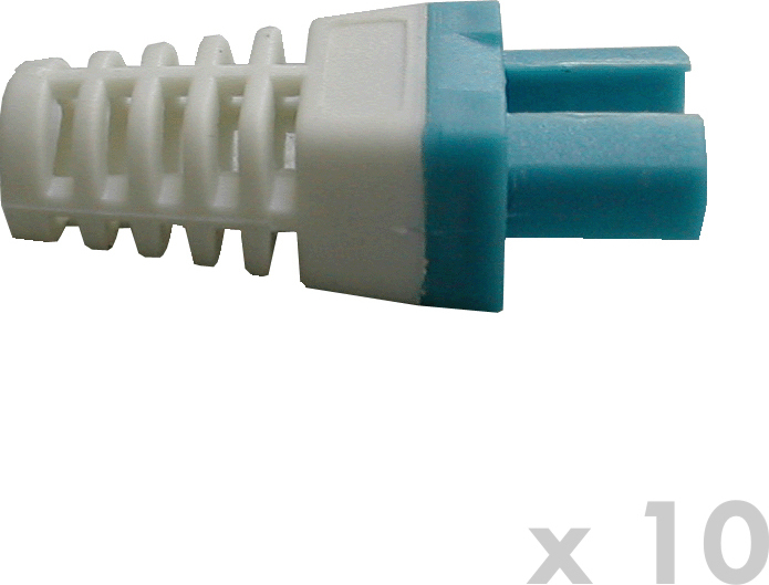 DATACOM Manžetka pro konektor RJ 45 modrá/bílá 10 ks