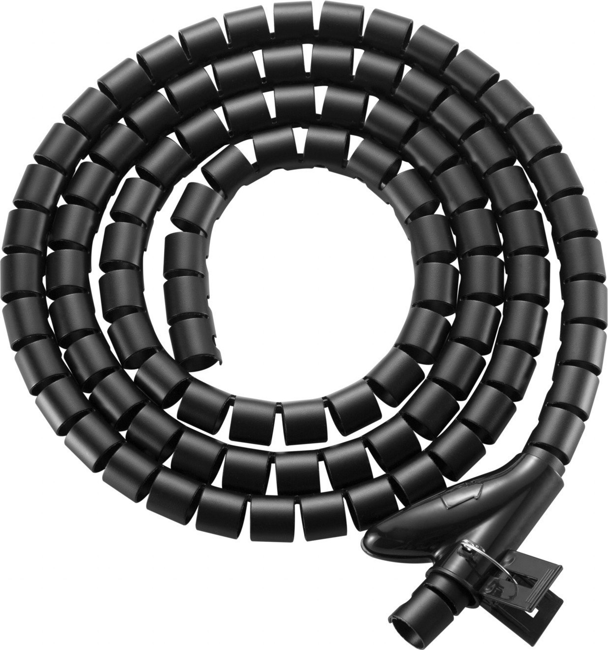 EVOLVEO CableHold, organizér kabelů, 2,5 m x 2 cm, samosvorný, černý