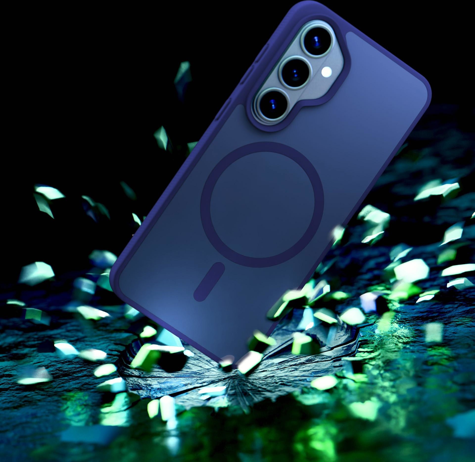 3mk ochranný kryt Smoke MagCase Blue pro Samsung Galaxy S26+