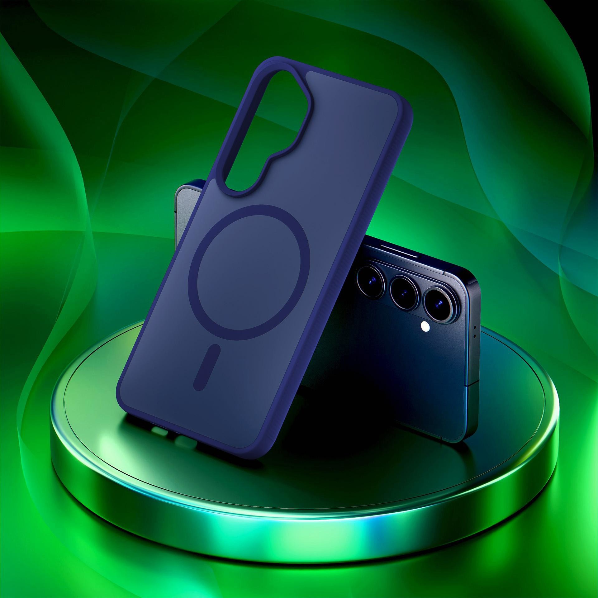 3mk ochranný kryt Smoke MagCase Blue pro Samsung Galaxy S26+