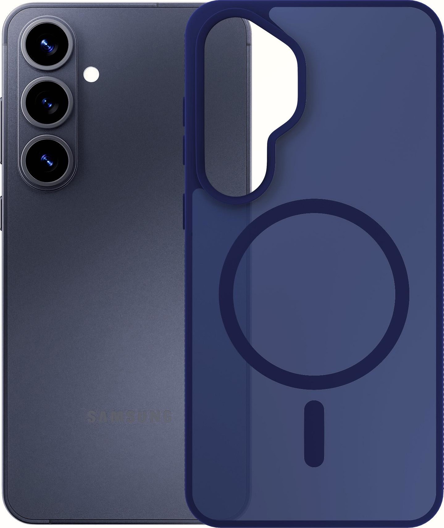 3mk ochranný kryt Smoke MagCase Blue pro Samsung Galaxy S26+