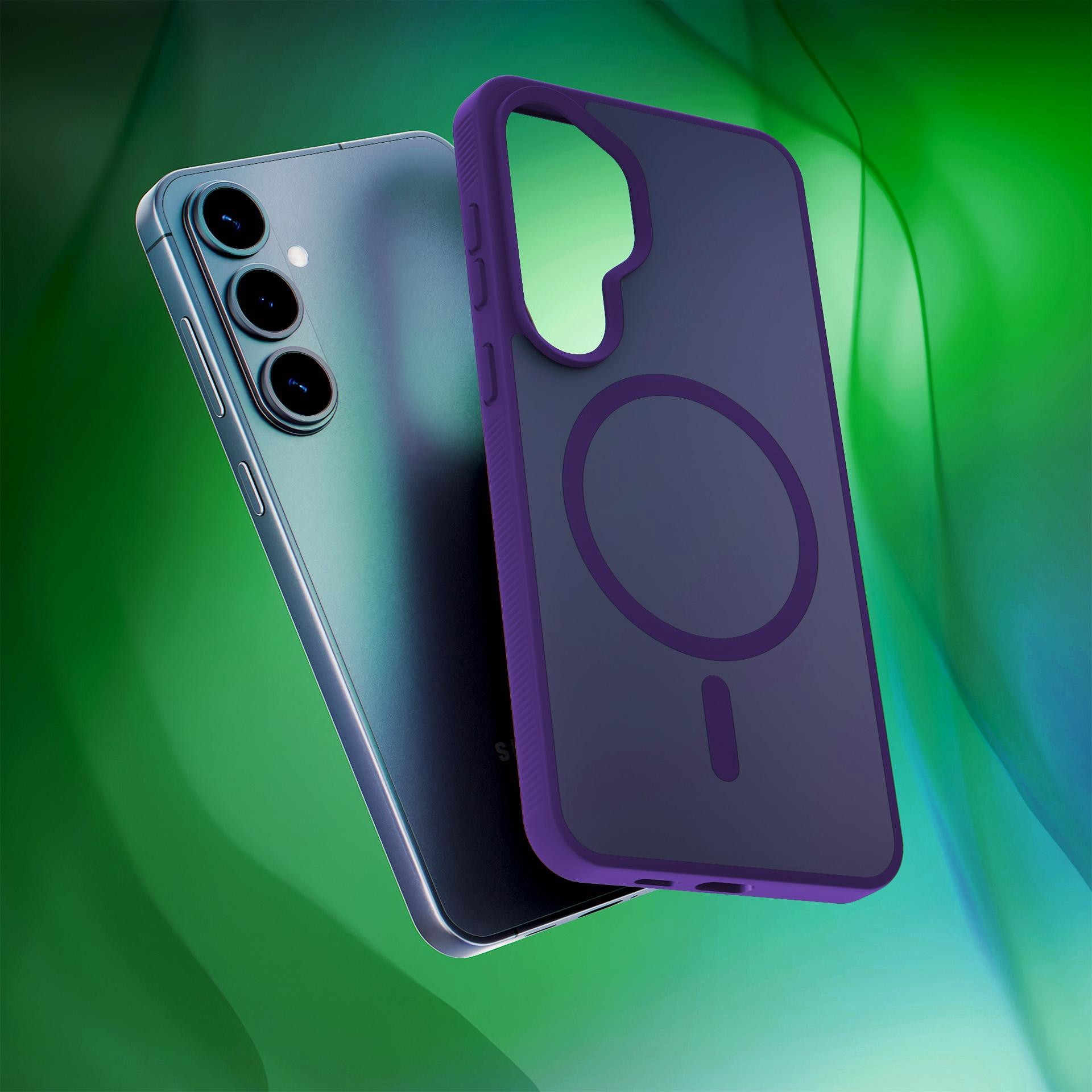 3mk ochranný kryt Smoke MagCase Purple pro Samsung Galaxy S26