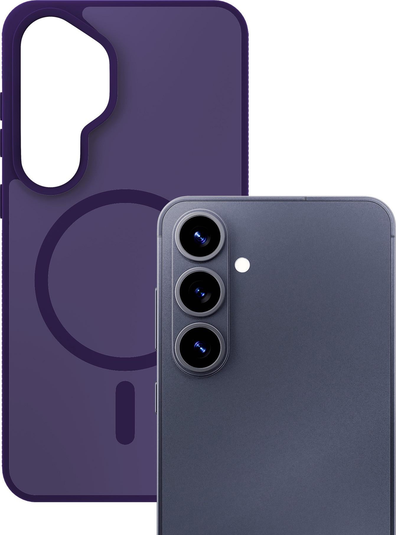 3mk ochranný kryt Smoke MagCase Purple pro Samsung Galaxy S26