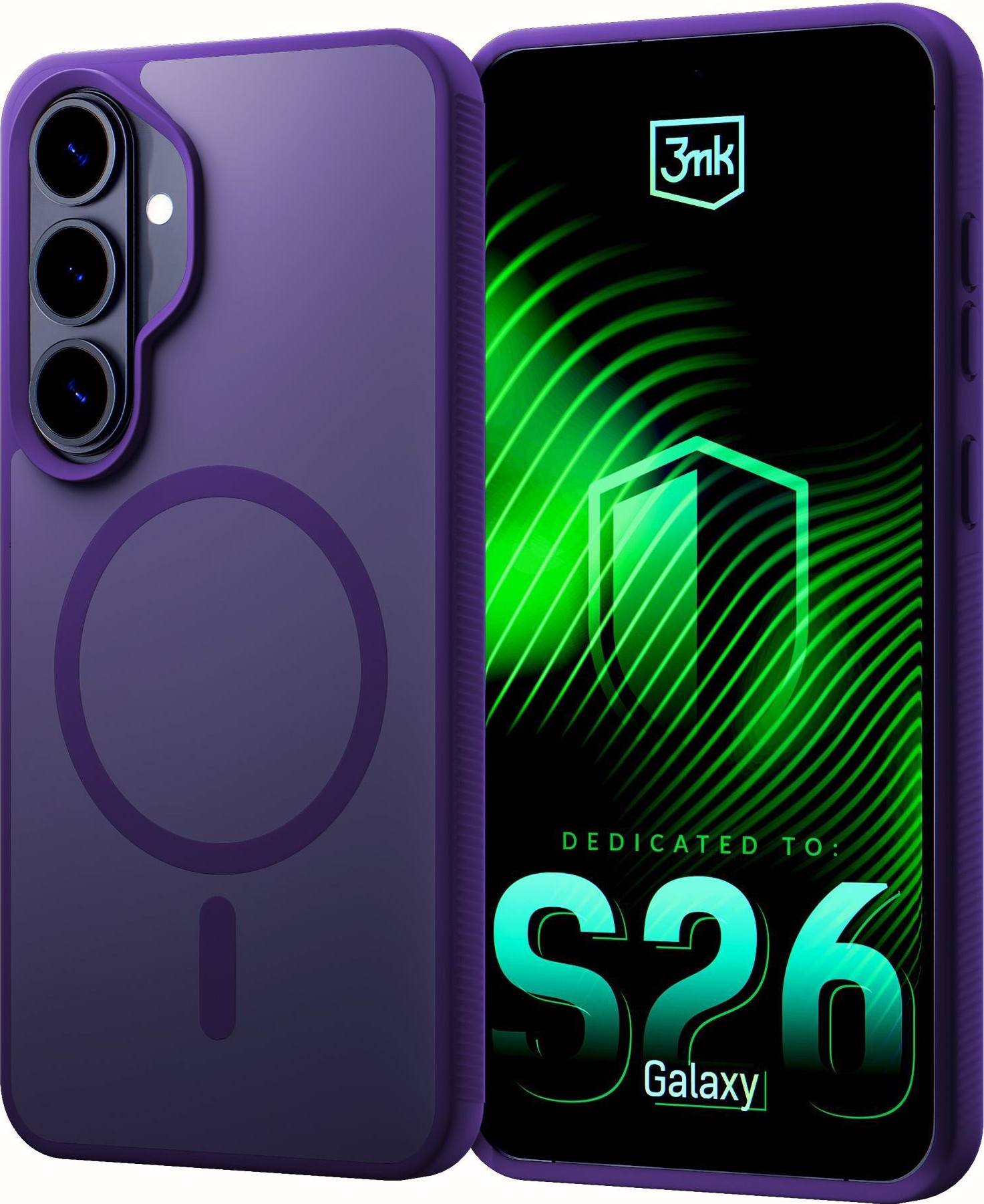 3mk ochranný kryt Smoke MagCase Purple pro Samsung Galaxy S26