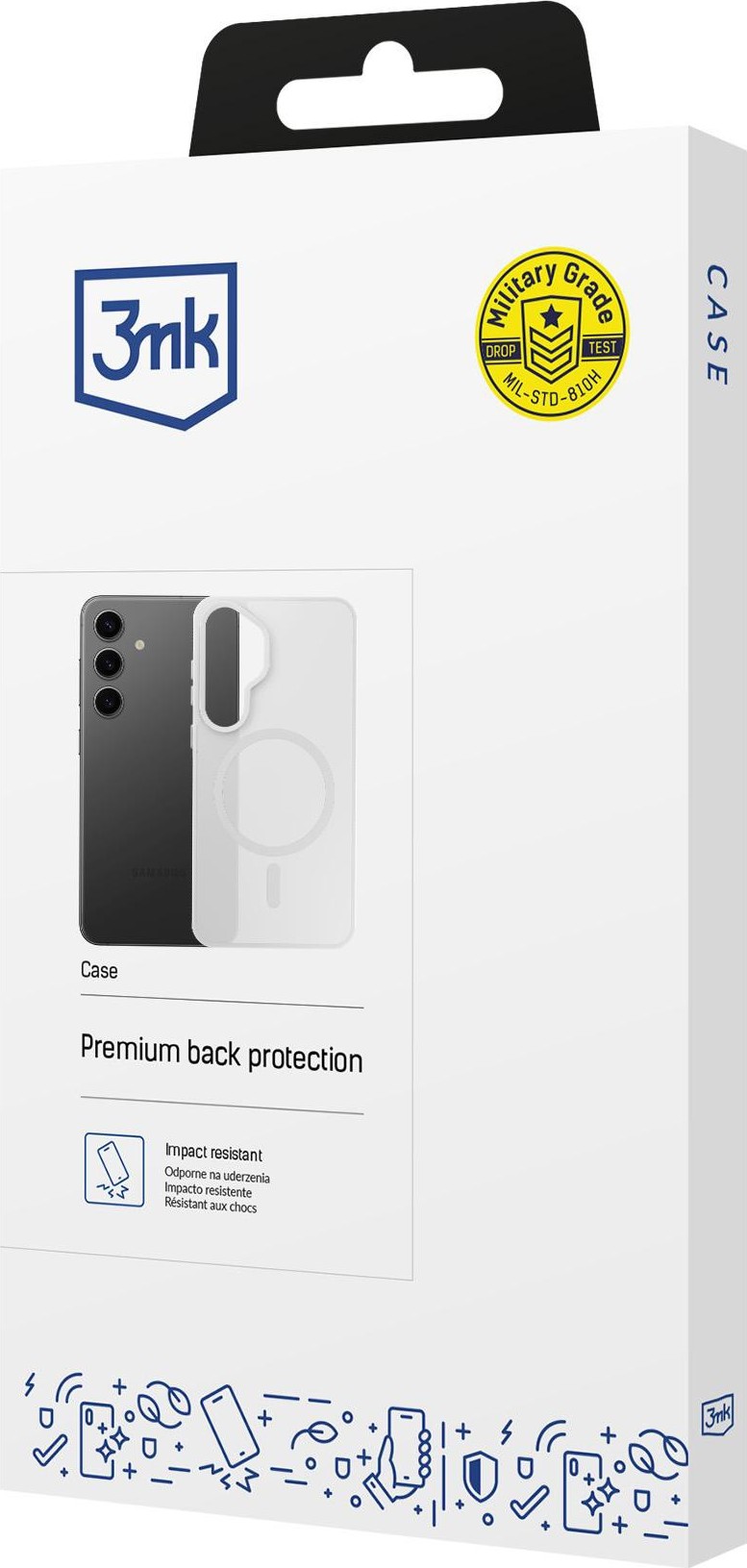 3mk ochranný kryt Smoke MagCase White pro Samsung Galaxy S25