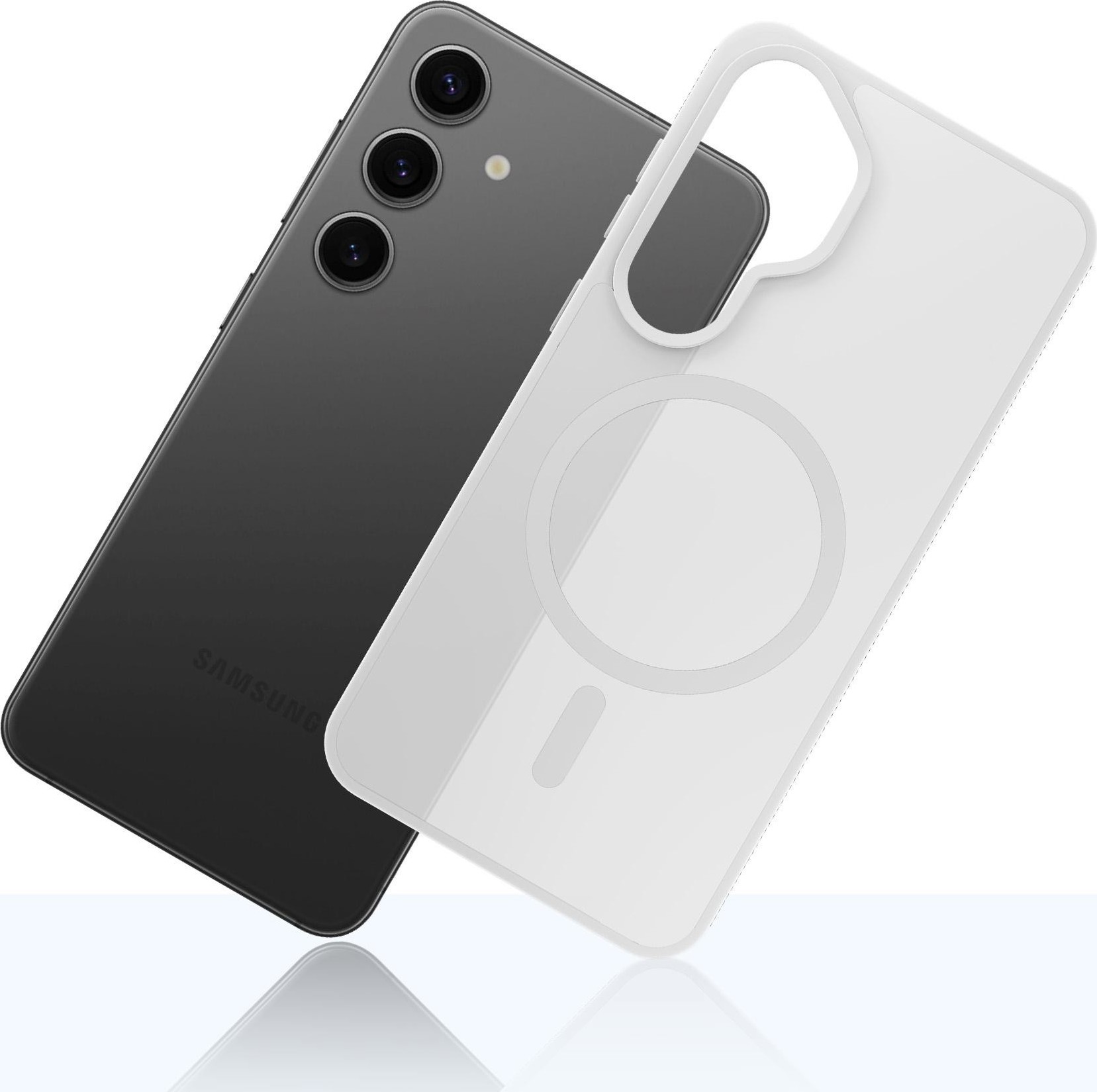 3mk ochranný kryt Smoke MagCase White pro Samsung Galaxy S25