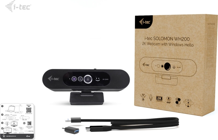 i-tec SOLOMON WH200 2K Webcam with Windows Hello