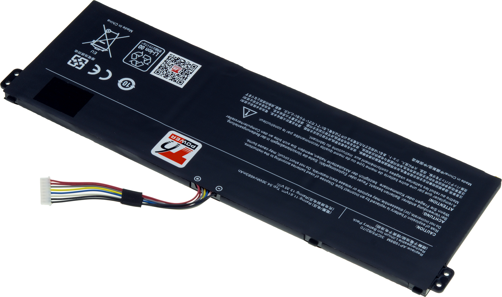 Baterie T6 Power pro Acer TravelMate P214-53, P215-54, X40-53, 4683mAh, 54,3Wh, 3cell, Li-pol