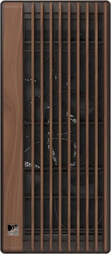 ASUS case PROART PA602 WALNUT WOOD RETRO TG, Mid Tower, průhledná bočnice, hnědá