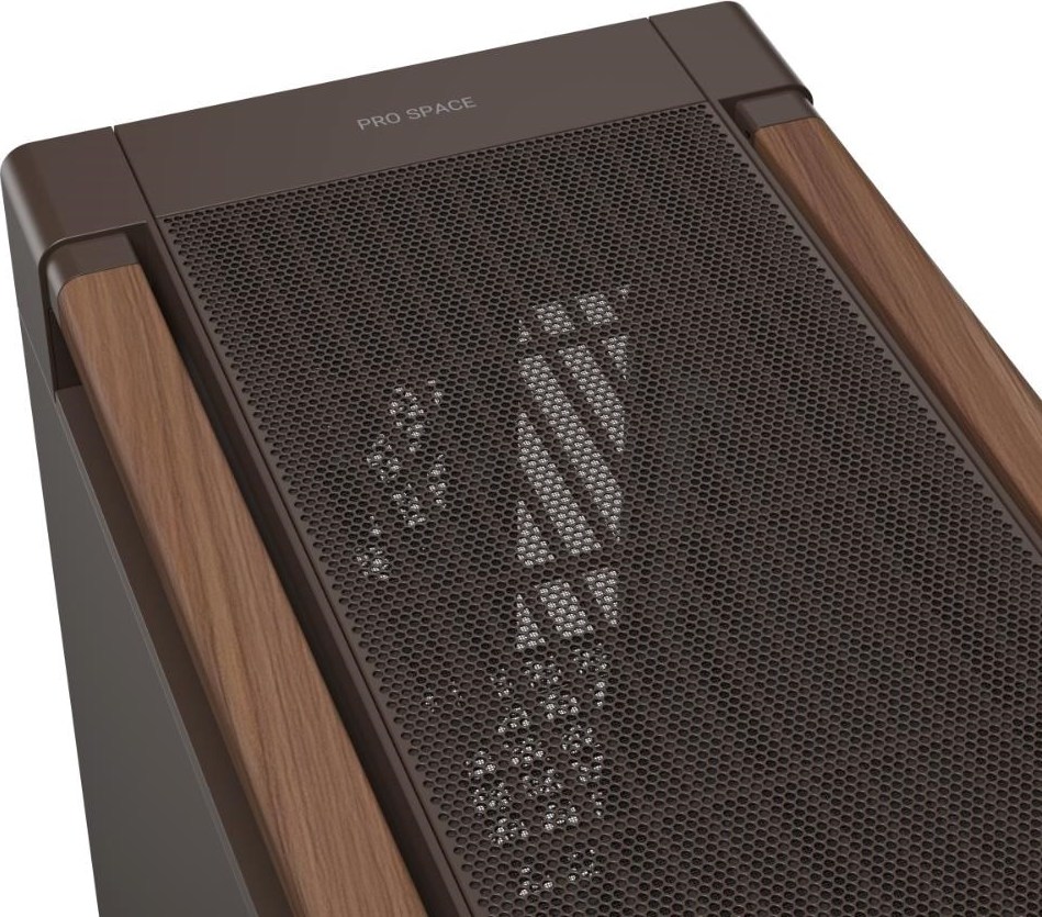 ASUS case PROART PA602 WALNUT WOOD RETRO METAL, Mid Tower, hnědá